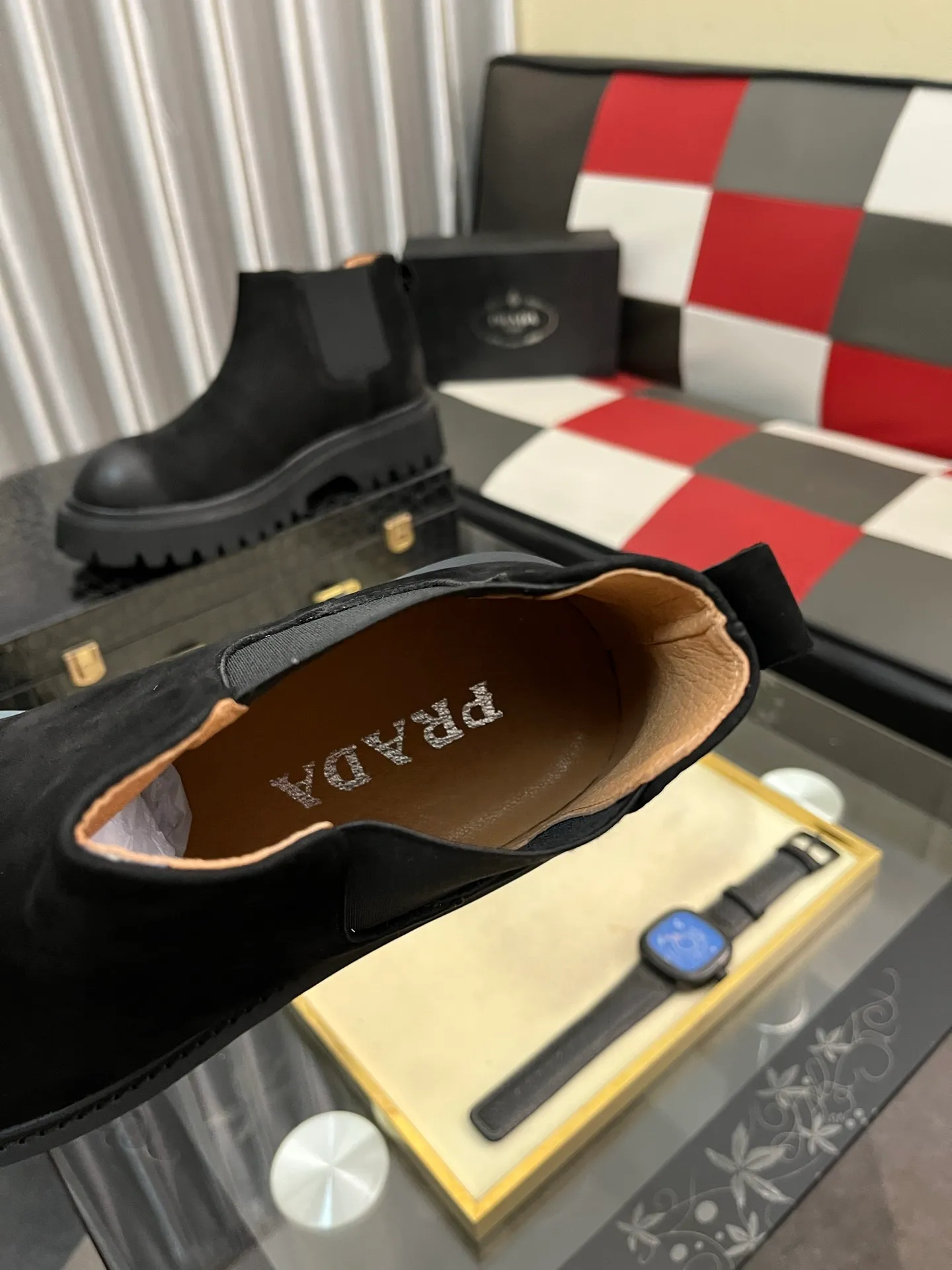 Men's shoes 💰560⌚️⌚️【PRADA】Prada - High-end quality original order·Formal leather shoes - Upper: imported 🔝 tumbled calf leather, hand-stitched mark thread, brand metal fastener cross-arm decoration - Lining: water-dyed cowhide - Outsole: ultra-light TR·rubber; molded outsole -Super high quality control·Fine workmanship: highlighted (high-end·luxury·grade) -Size :38-44